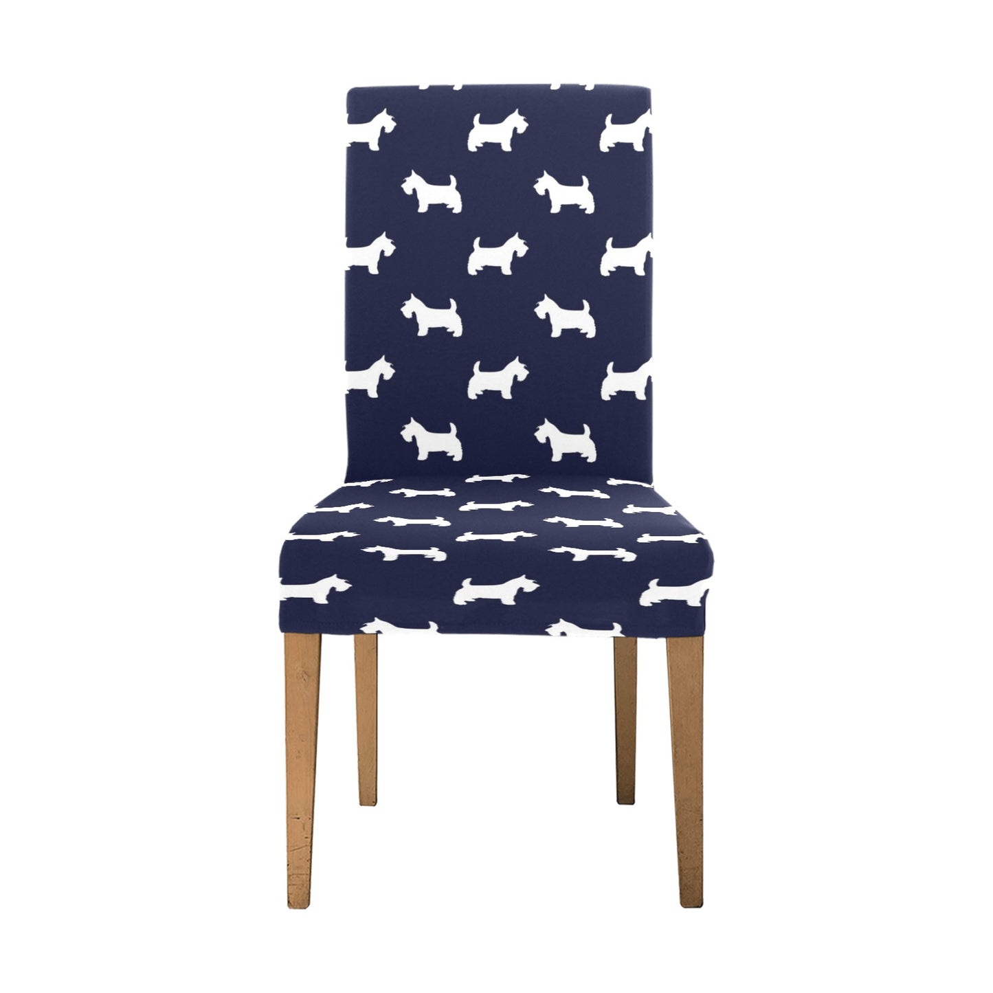 Scottish Terriers Print Design LKS3019 Dining Chair Slipcover