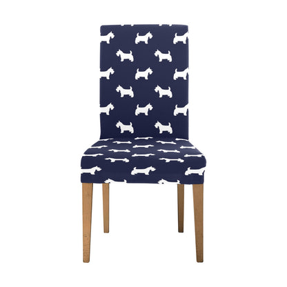 Scottish Terriers Print Design LKS3019 Dining Chair Slipcover