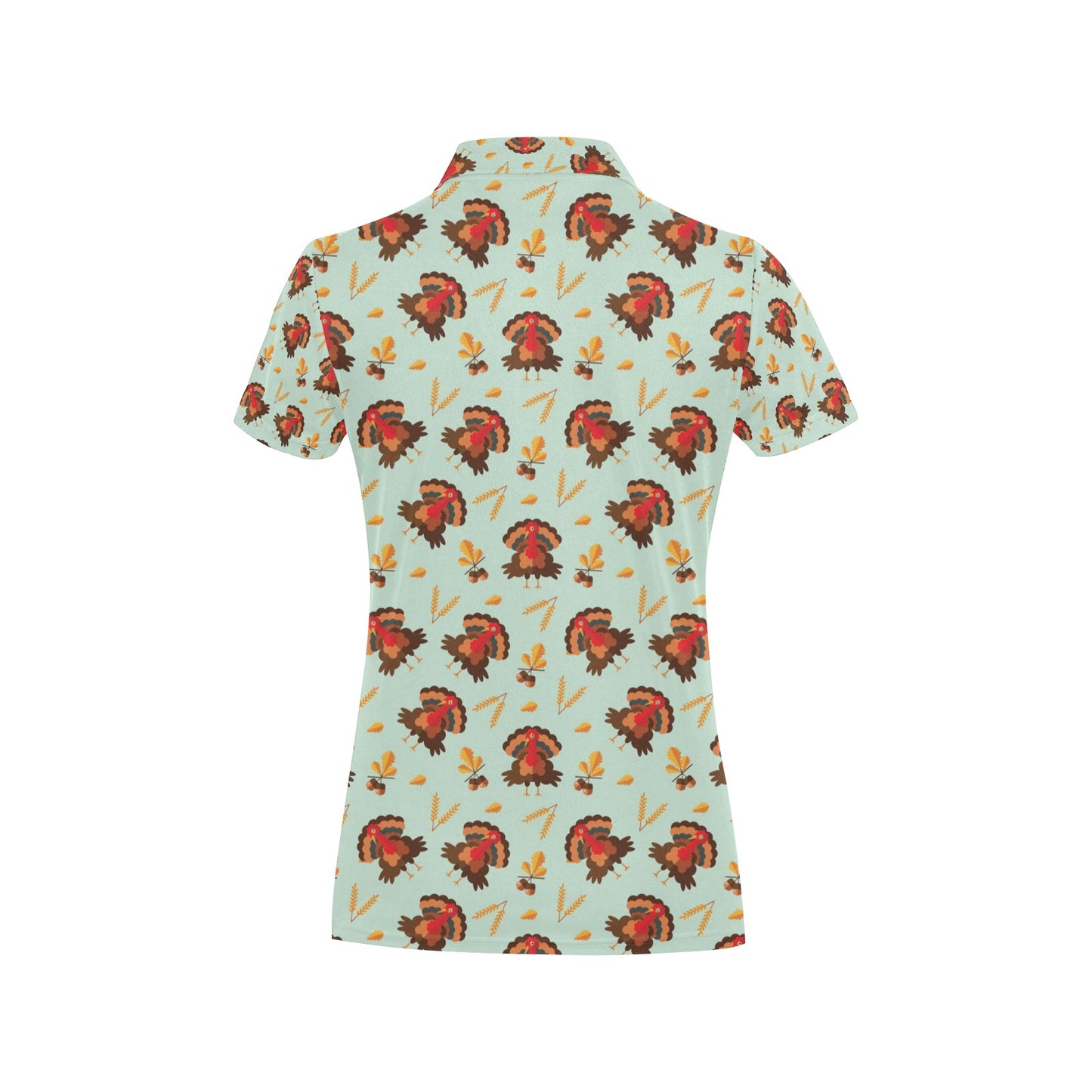 Thanksgiving Print Design LKS309 Women's Polo Shirt