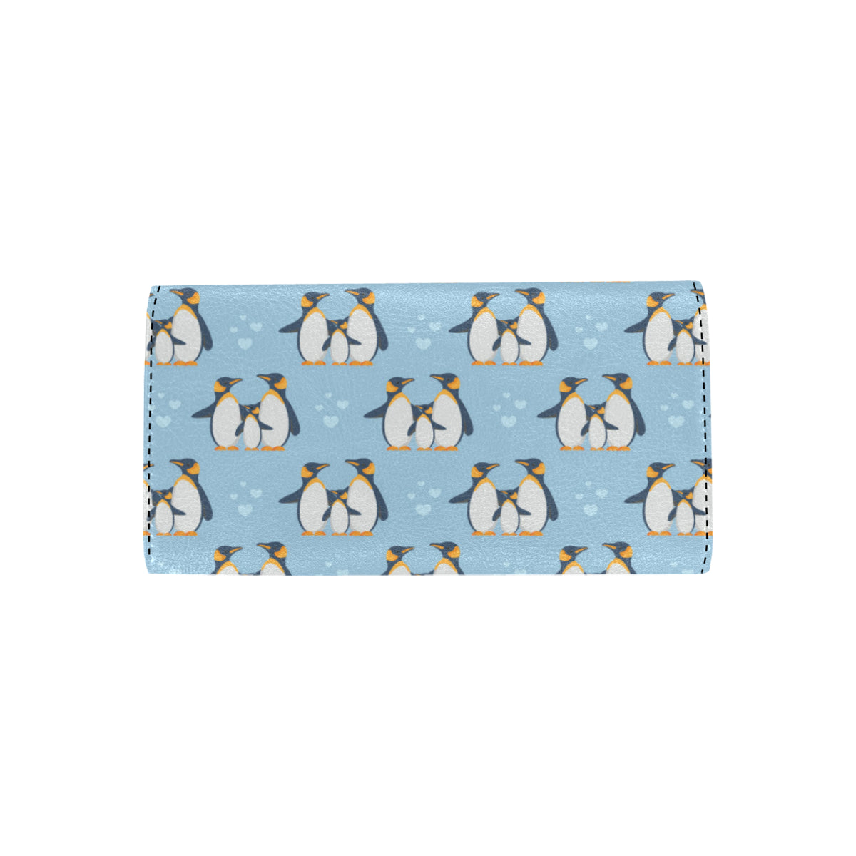 Penguin Pattern Print Design A04 Women's Trifold Wallet