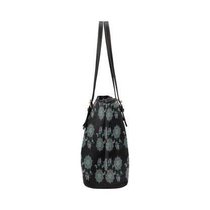 Dream Catcher Colorful Hand Draw Leather Tote Bag