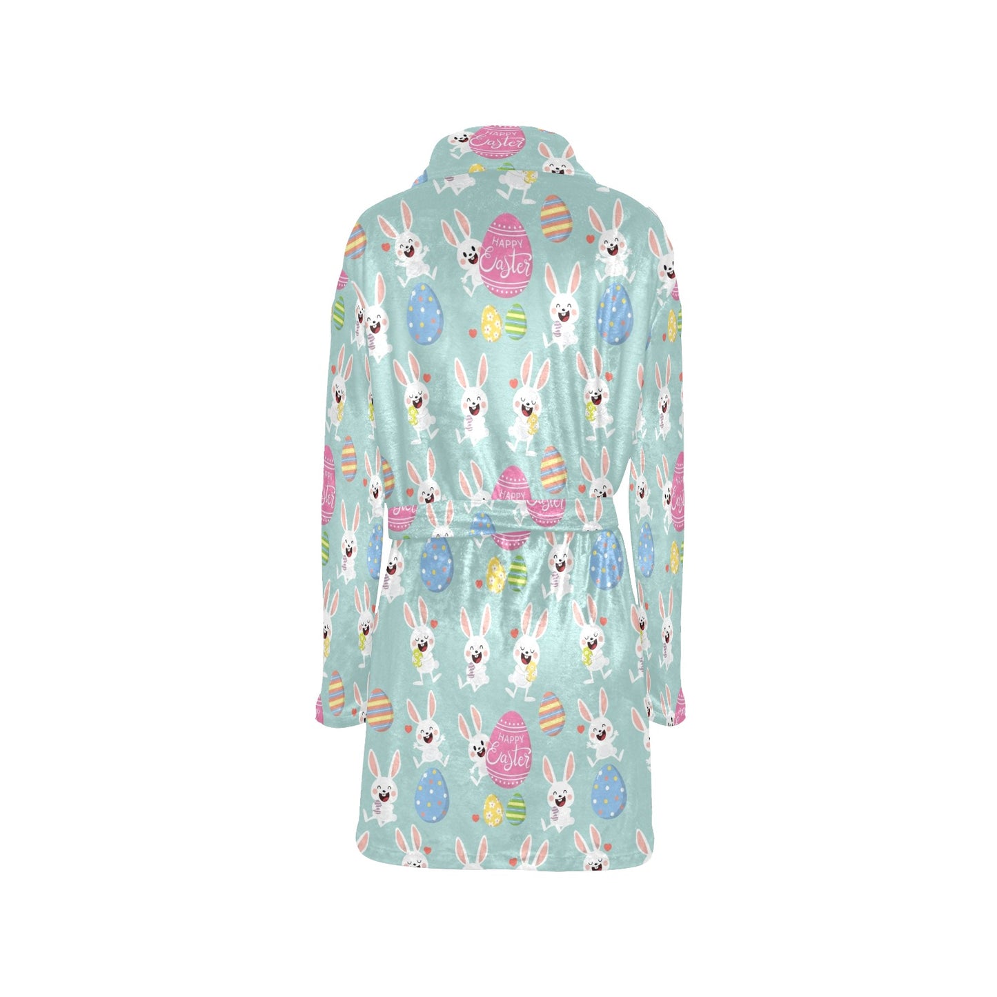 Easter Eggs Pattern Print Design RB014 Women's Fleece Robe