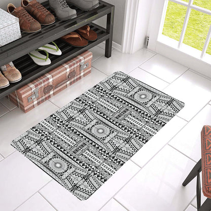 Polynesian Tattoo Design Rubber Doormat