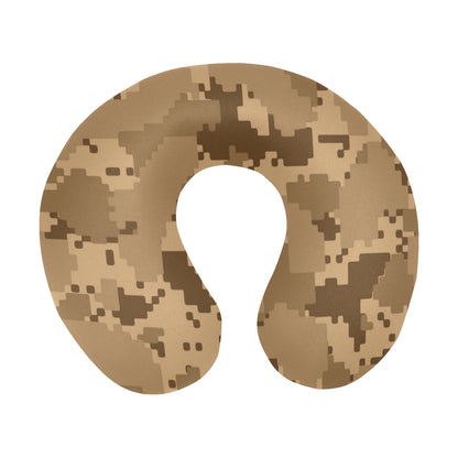 ACU Desert Digital Pattern Print Design 01 U-Shaped Travel Neck Pillow
