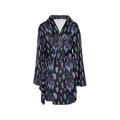 Dream Catcher Tribal Design Women's Fleece Robe