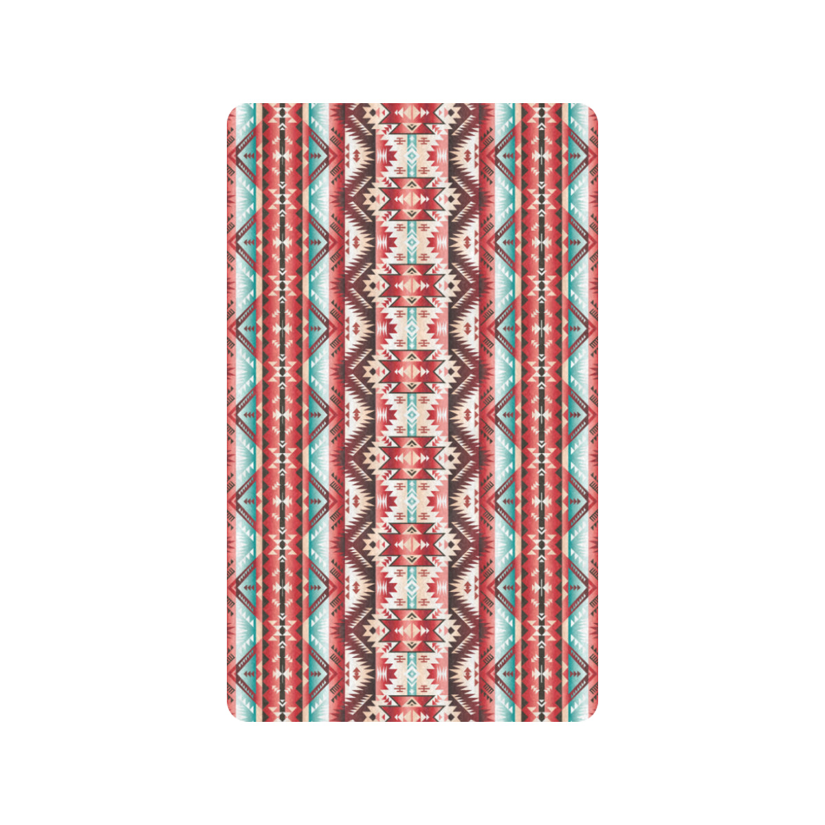 Aztec Western Style Print Pattern Rubber Doormat
