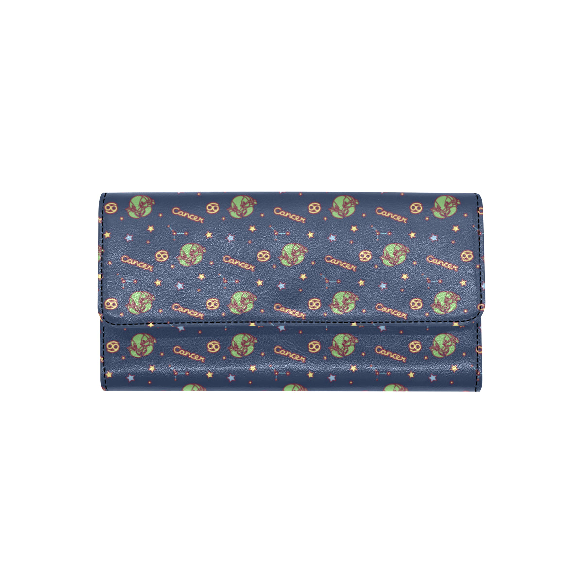 Cancer Zodiac Pattern Print Design 03 Women's Trifold Wallet