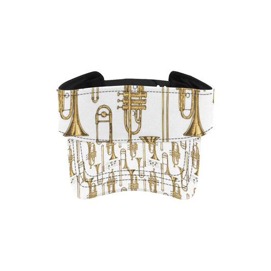 Trombone Pattern Print Design 04 Unisex Sun Visor