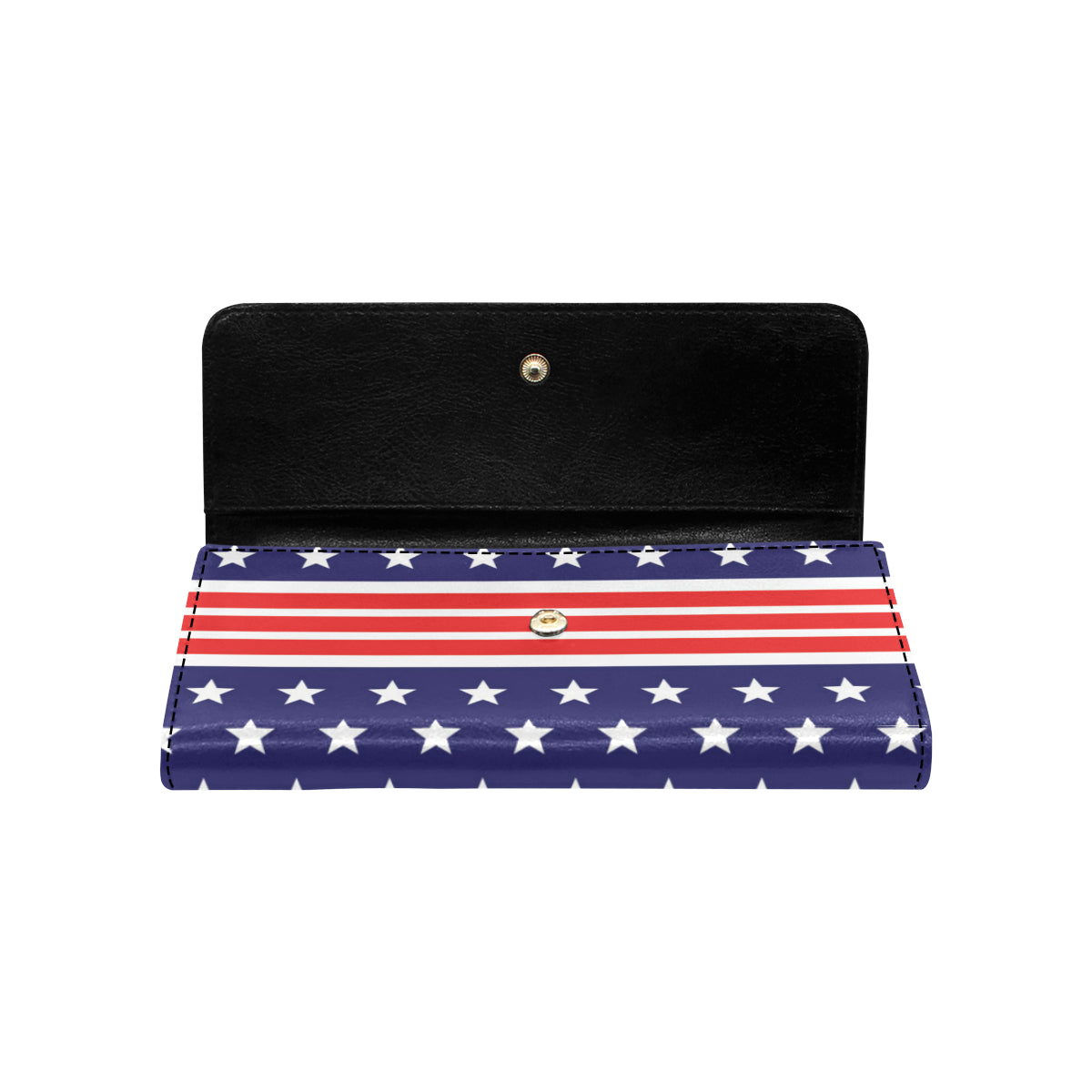 Patriotic Pattern Print Design A04 Women's Trifold Wallet
