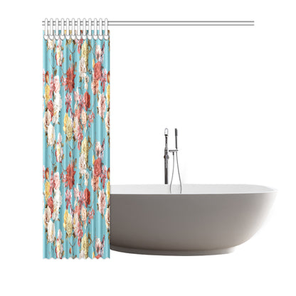Summer Floral Pattern Print Design SF05 Shower Curtain