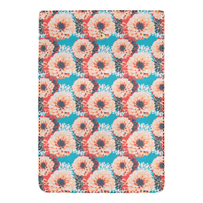 Dahlia Pattern Print Design DH05 Women's Trifold Wallet