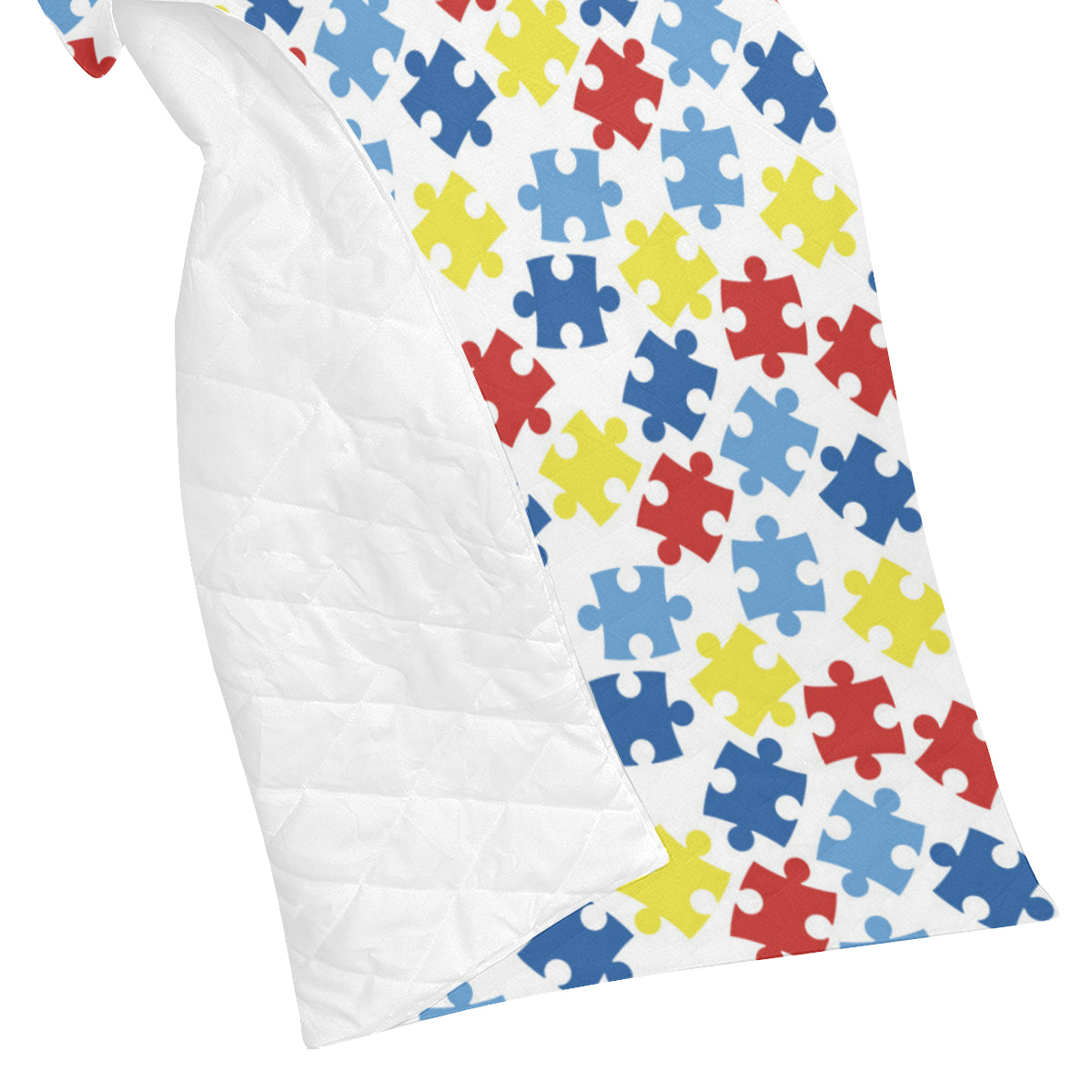 Autism Awareness Pattern Print Design 04 Premium Quilt