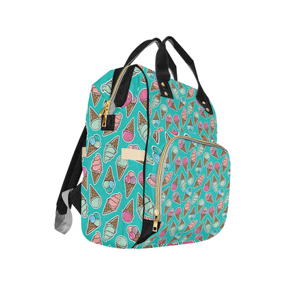 Ice Cream Pattern Print Design IC01 Diaper Bag Backpack