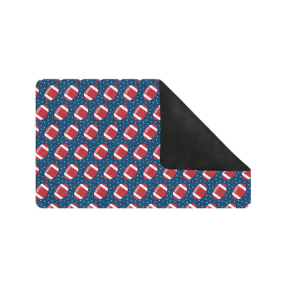American Football Star Design Pattern Rubber Doormat
