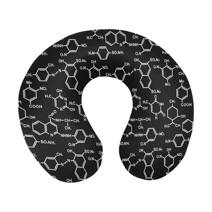 Chemical Pattern Print Design 02 U-Shaped Travel Neck Pillow