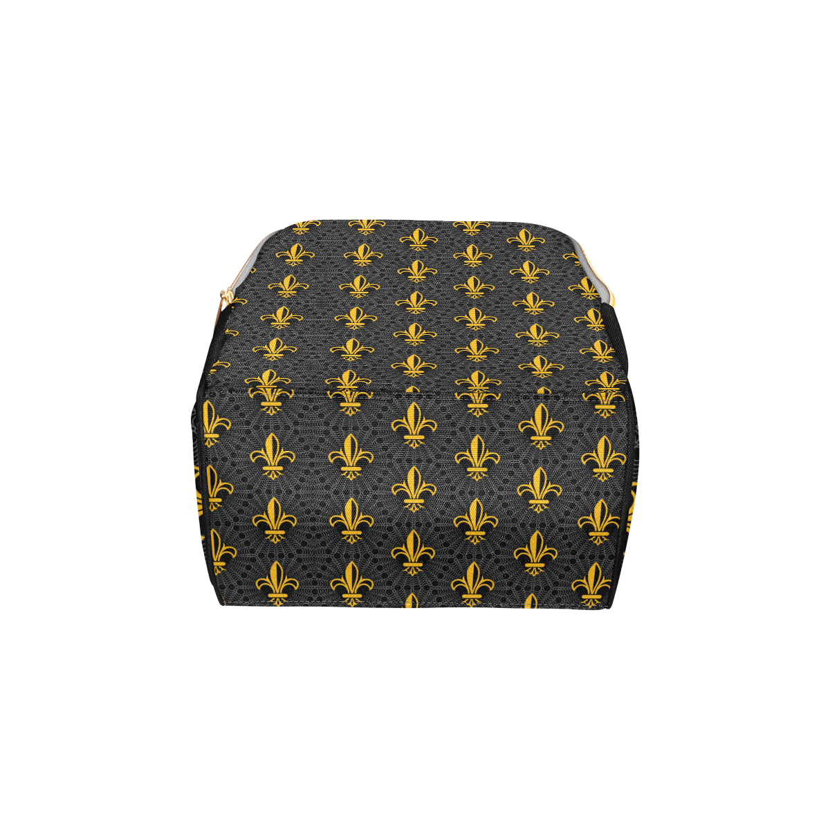 Fleur De Lis Gold Pattern Print Design 01 Diaper Bag Backpack