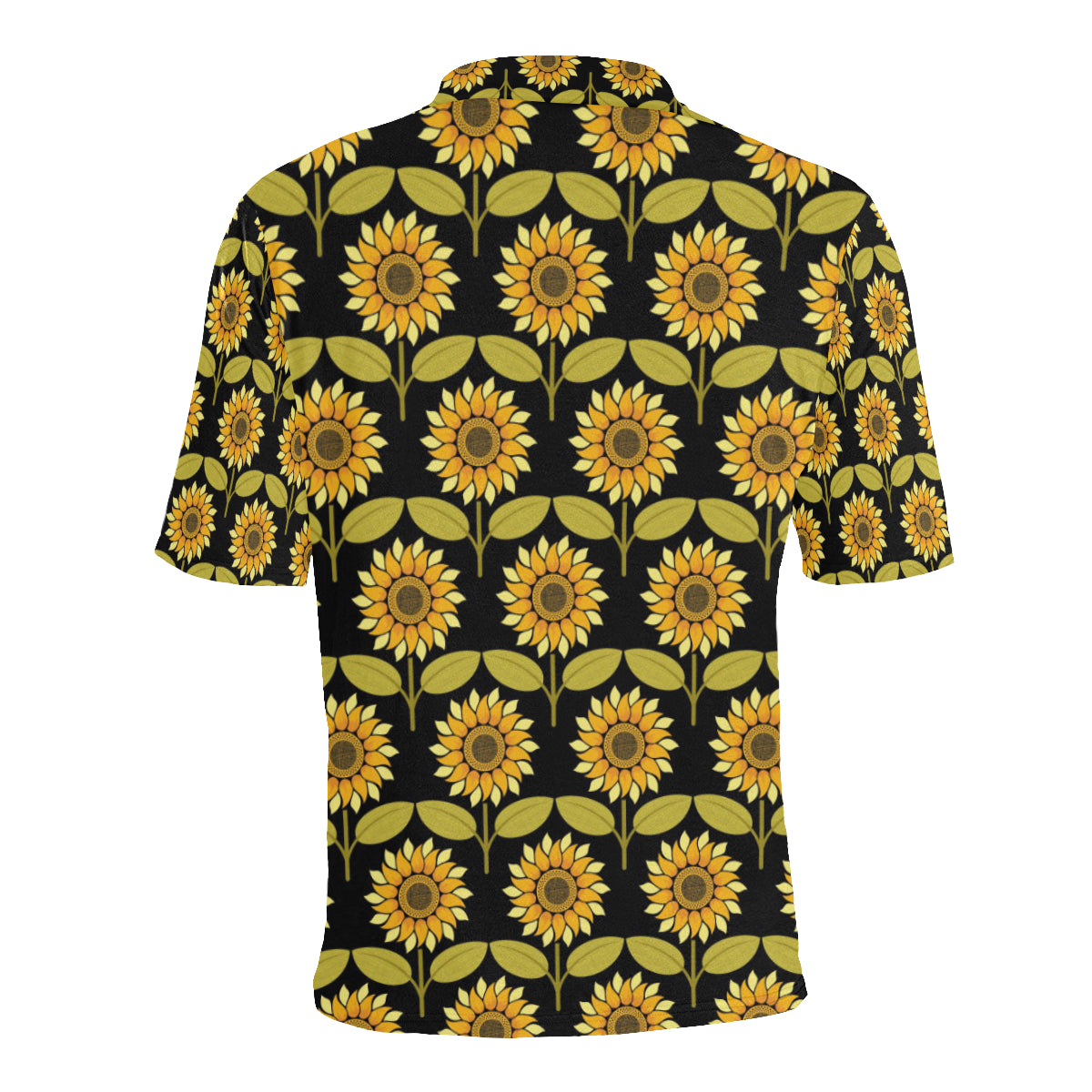 Sunflower Pattern Print Design SF015 Men Polo Shirt