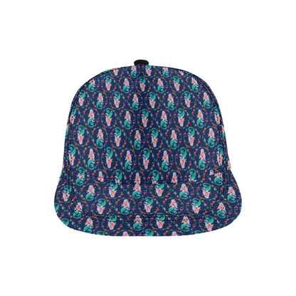 Mermaid Girl Cute Design Print Snapback Cap
