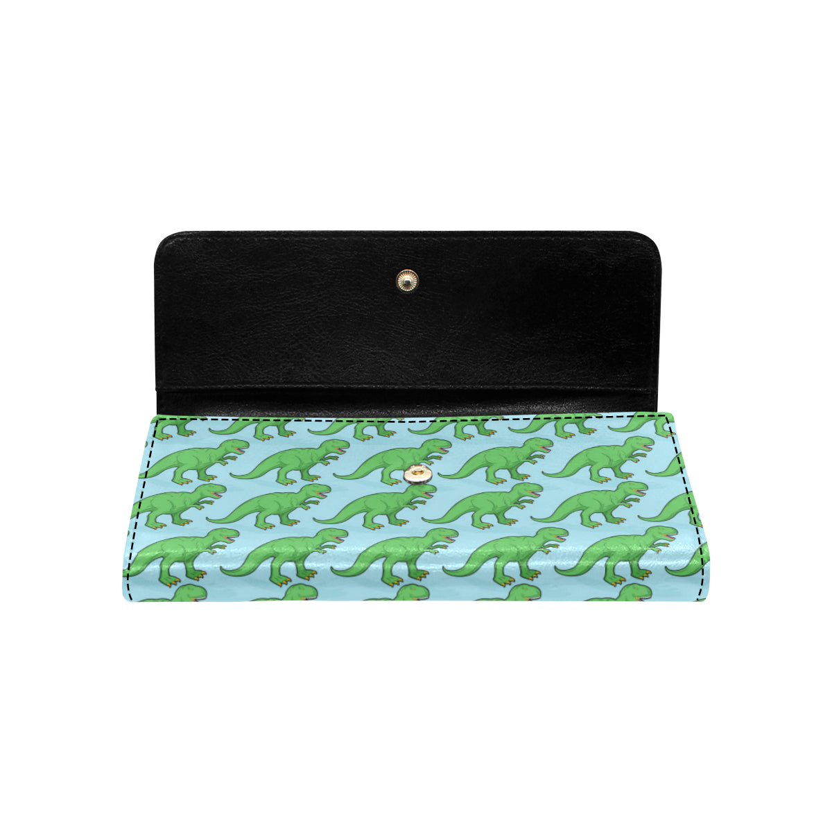 T Rex Pattern Print Design A01 Women's Trifold Wallet