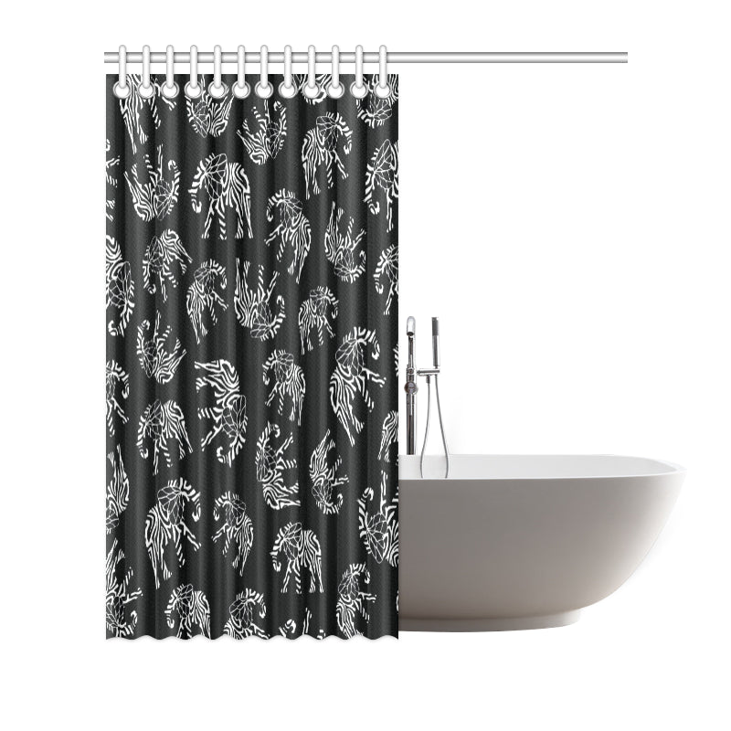 Elephant Tribal Shower Curtain