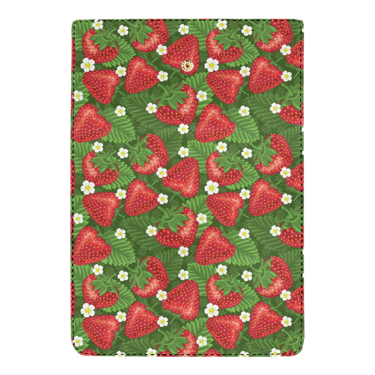Strawberry Pattern Print Design SB05 Women's Trifold Wallet