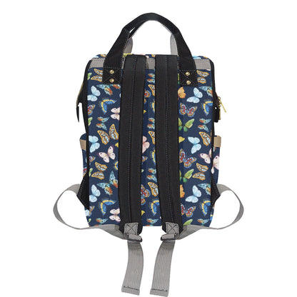 Butterfly Beautiful Print Pattern Diaper Bag Backpack