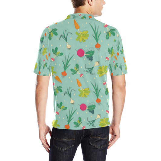 Radish Pattern Print Design A01 Men Polo Shirt