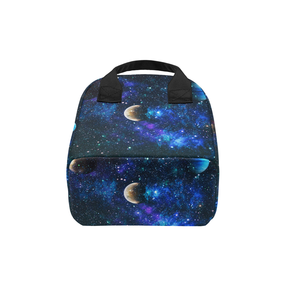 Galaxy Stardust Planet Space Print Insulated Lunch Bag