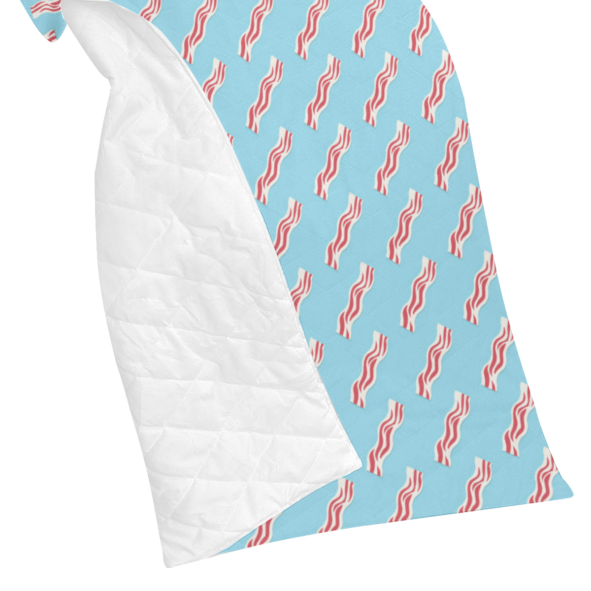 Bacon Pattern Print Design 03 Premium Quilt