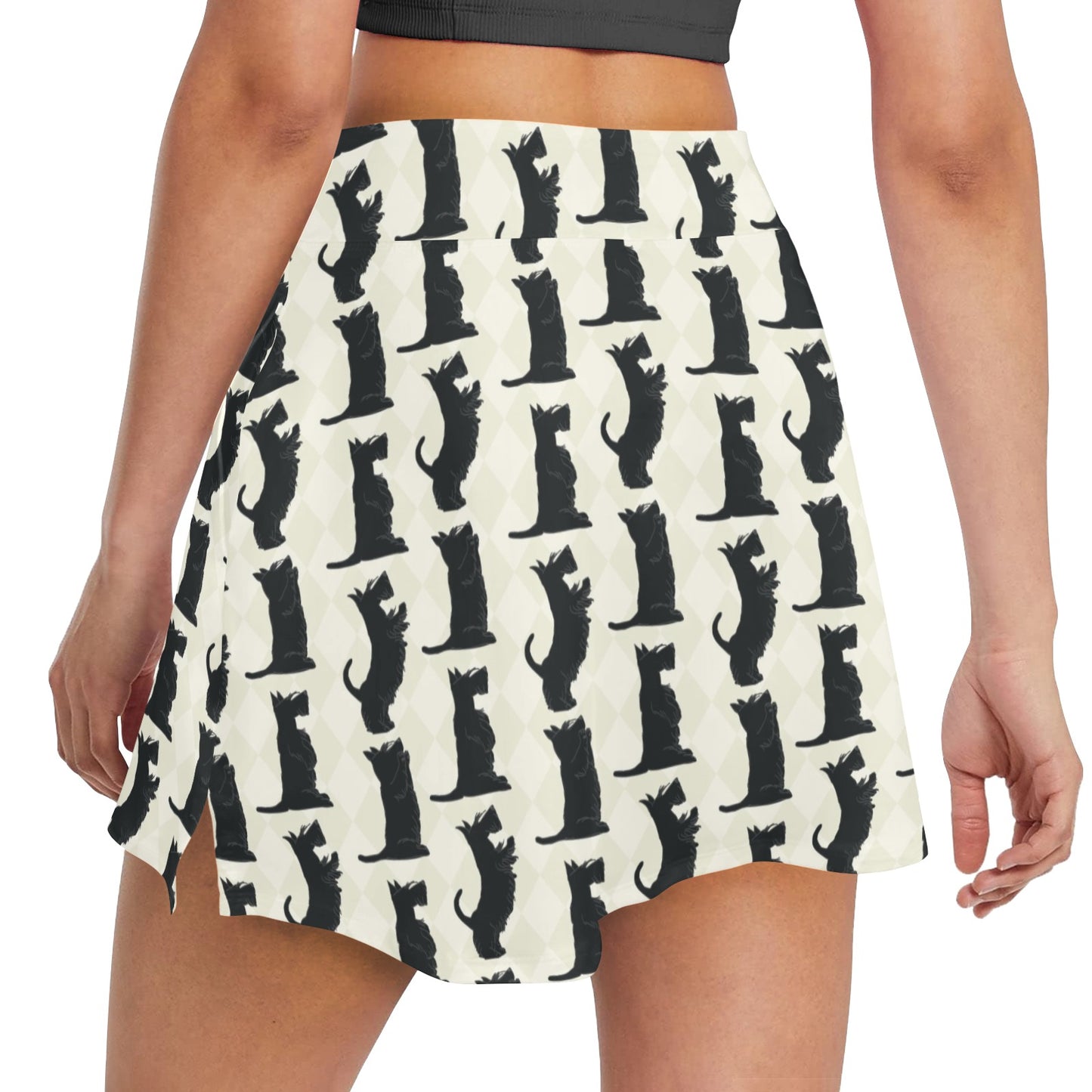 Scottish Terriers Print Design LKS309 17" Golf & Pickleball Skort with Pockets