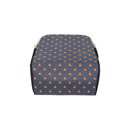 Campfire Pattern Print Design 02 Diaper Bag Backpack