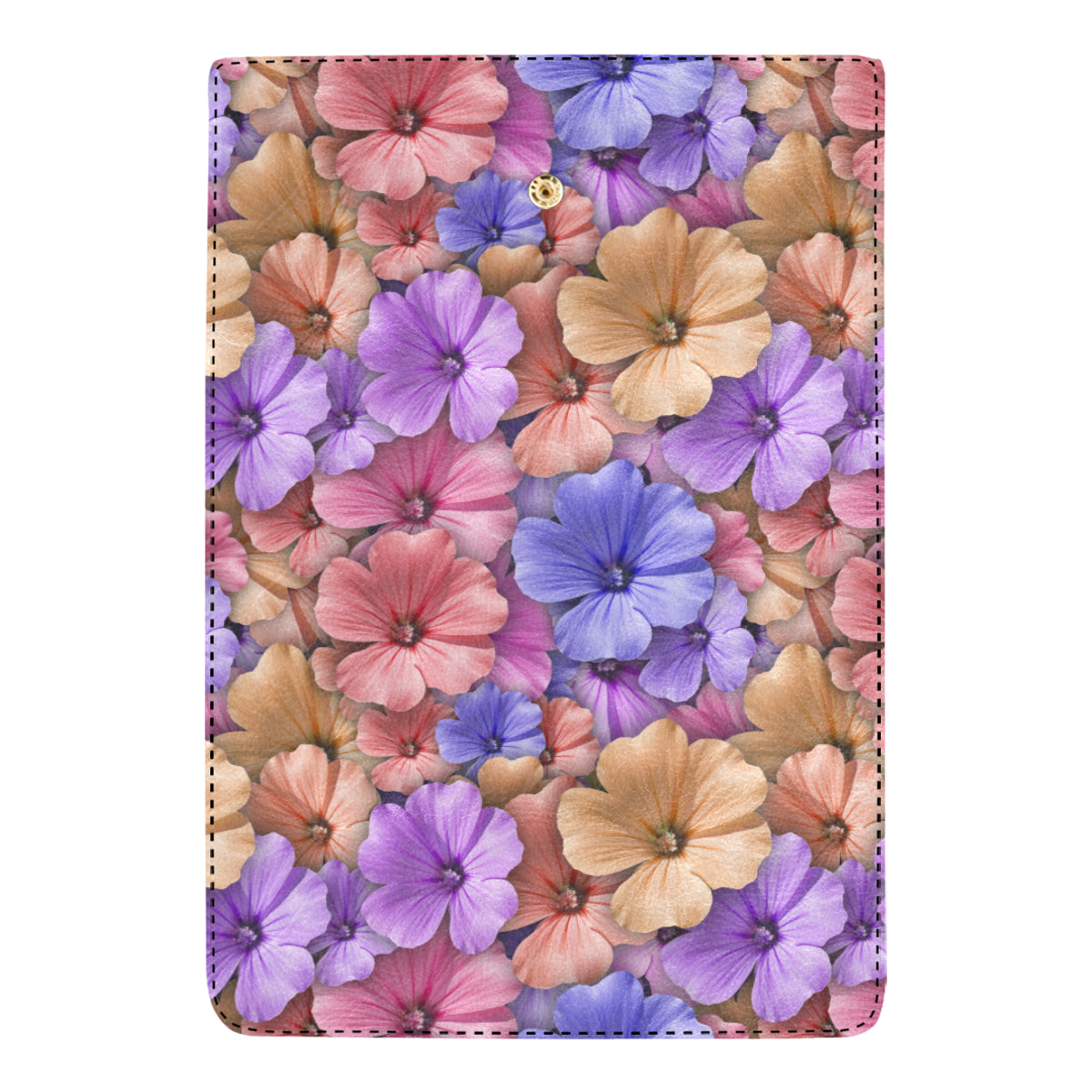 Colorful Geranium Pattern Women's Trifold Wallet