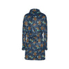 Sea Turtle Print Design LKS3011 Women's Fleece Robe