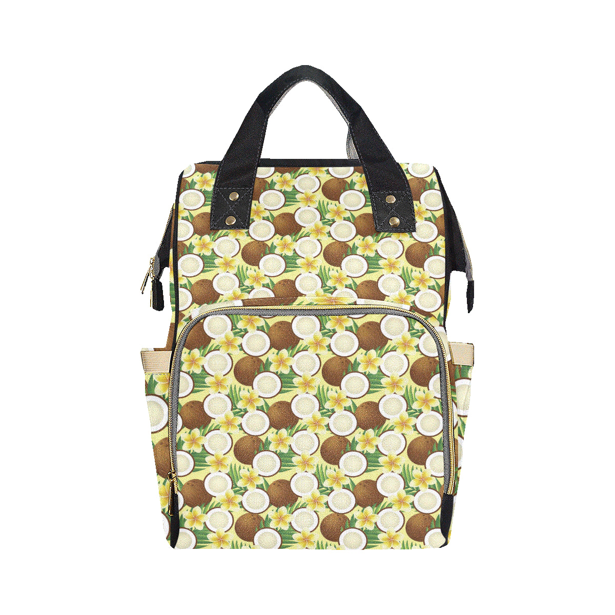 Coconut Pattern Print Design CN02 Diaper Bag Backpack