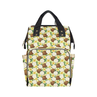 Coconut Pattern Print Design CN02 Diaper Bag Backpack