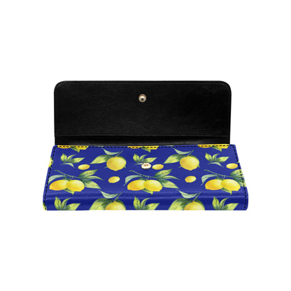 Lemon Pattern Print Design LM06 Women's Trifold Wallet
