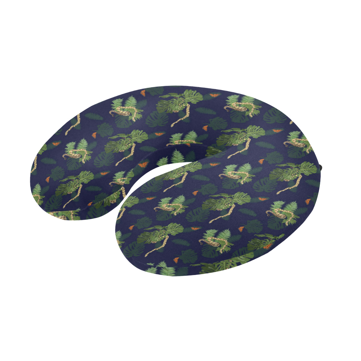 Boa Pattern Print Design 02 U-Shaped Travel Neck Pillow
