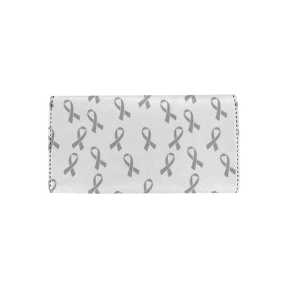 Brain cancer Pattern Print Design 01 Women's Trifold Wallet