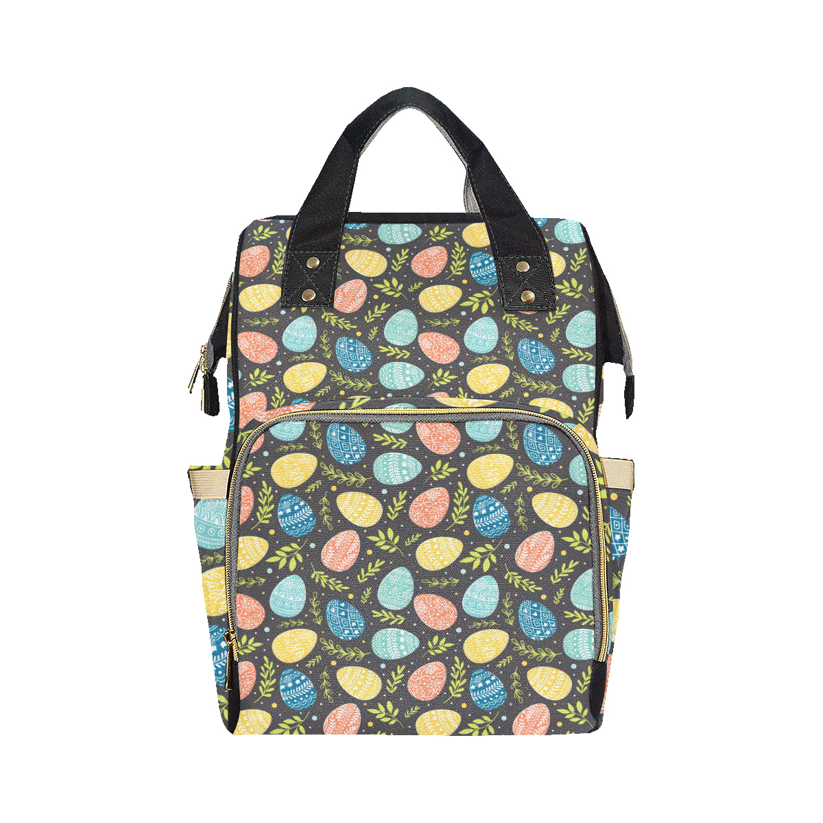 Easter Eggs Pattern Print Design RB01 Diaper Bag Backpack