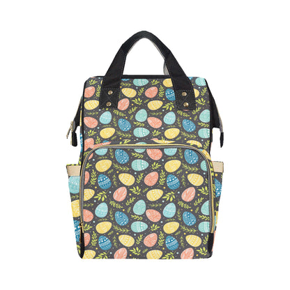 Easter Eggs Pattern Print Design RB01 Diaper Bag Backpack