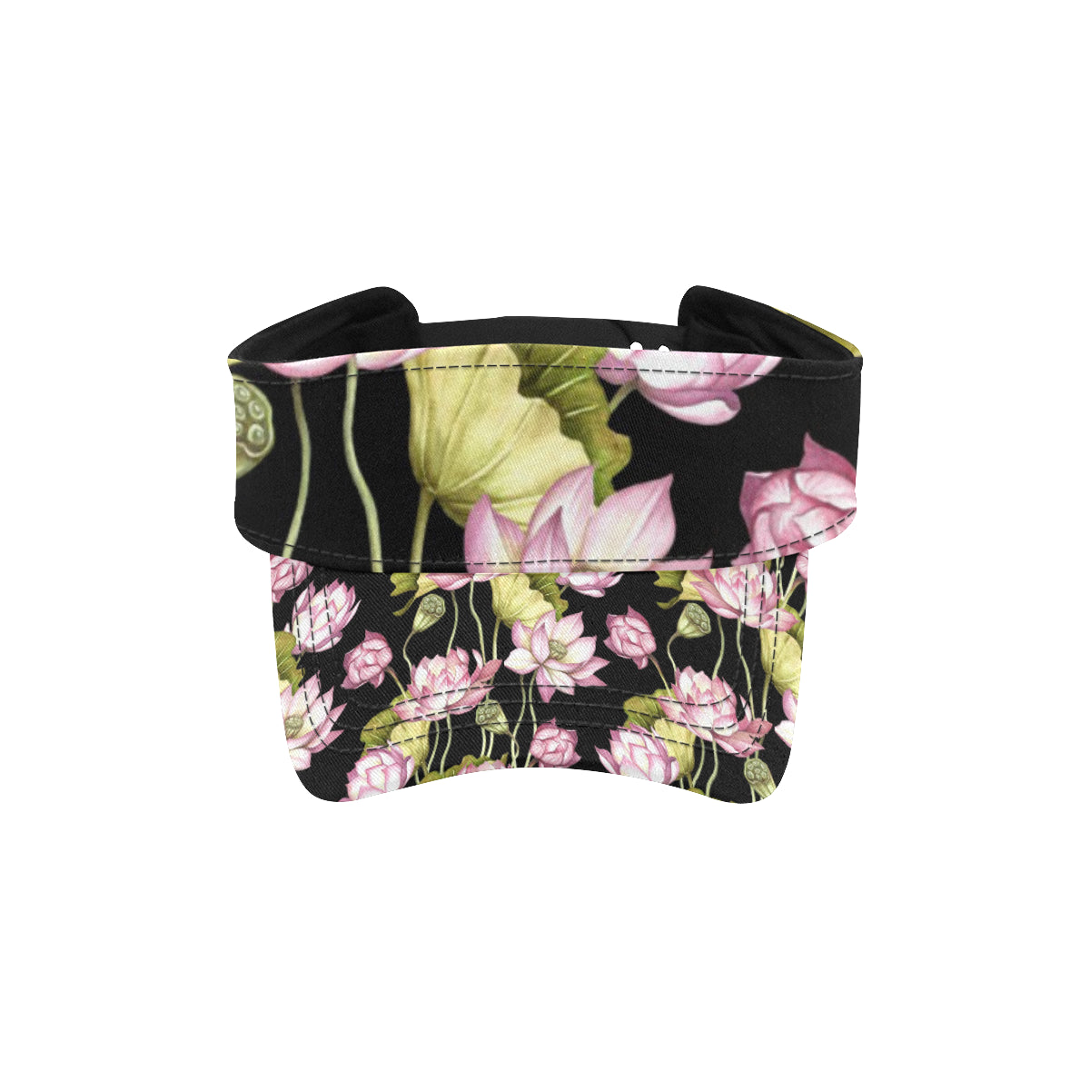 Water Lily Pattern Print Design WL06 Unisex Sun Visor