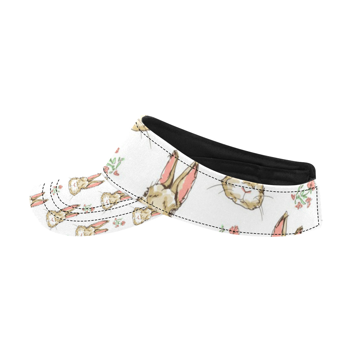 Rabbit Pattern Print Design RB09 Unisex Sun Visor