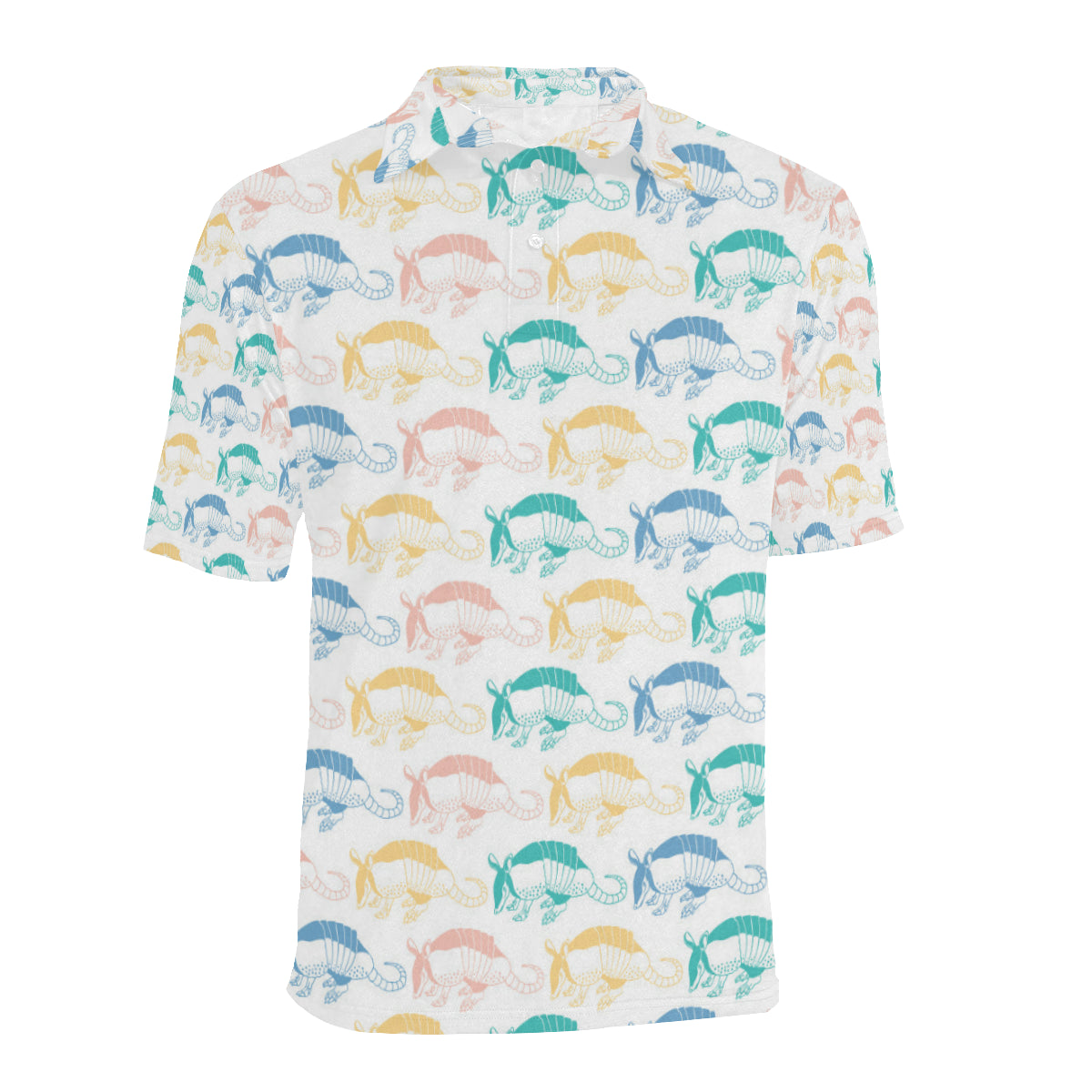 Armadillo Pattern Print Design 05 Men Polo Shirt
