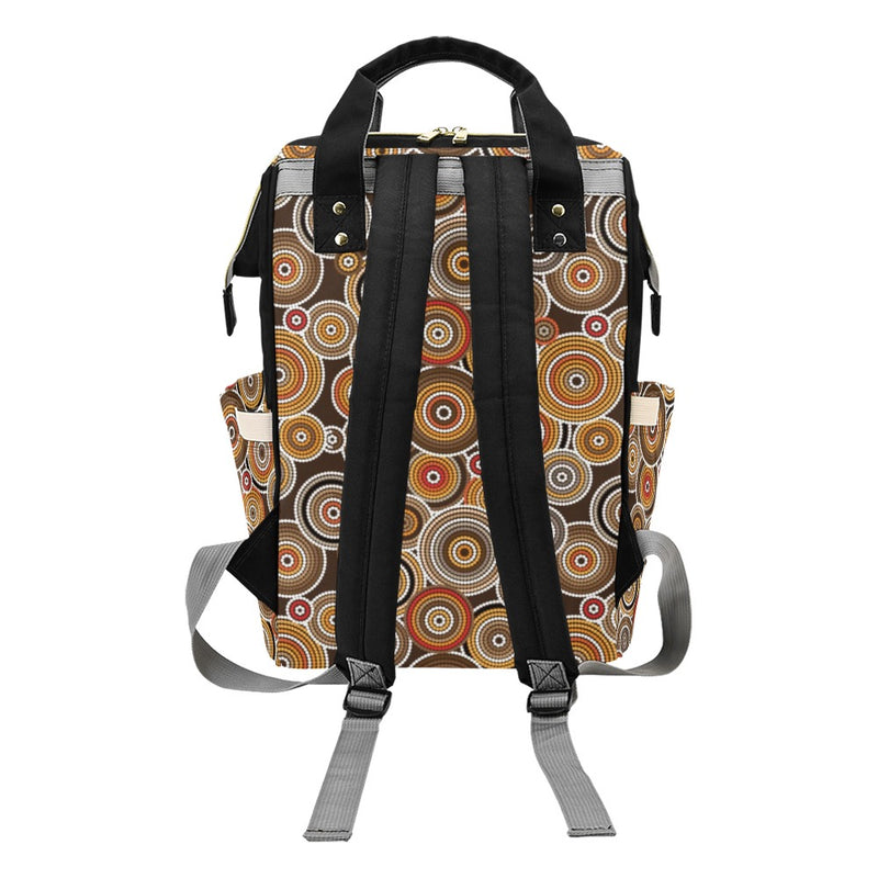 Aboriginal Print Design LKS402 Diaper Bag Backpack