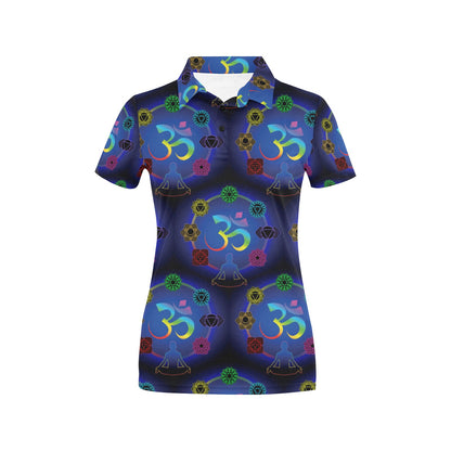 Chakra Zen Yoga OM Women's Polo Shirt