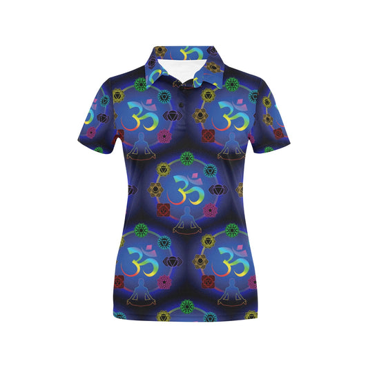 Chakra Zen Yoga OM Women's Polo Shirt