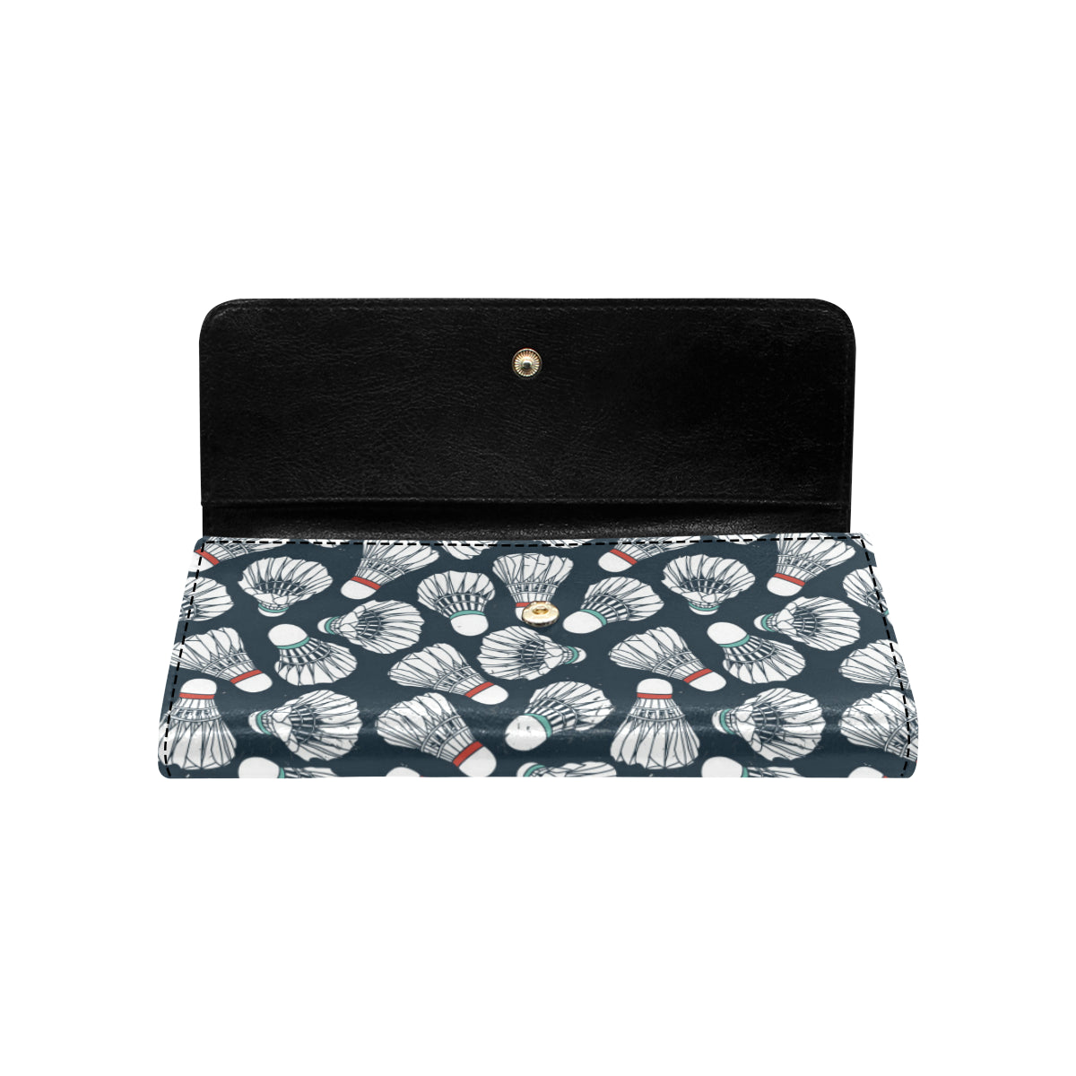 Badminton Ball Pattern Print Design 01 Women's Trifold Wallet