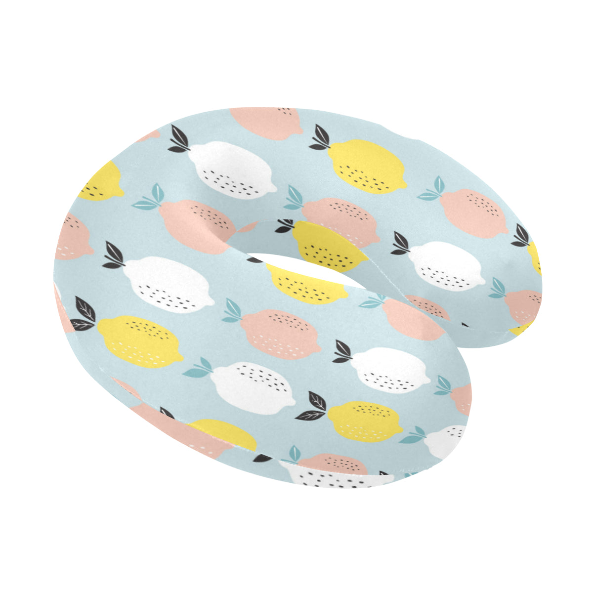 Citrus  Pattern Print Design 03 U-Shaped Travel Neck Pillow