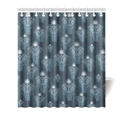 Elephant Mandala Shower Curtain