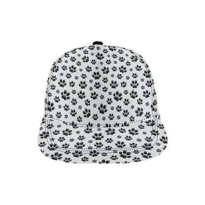 Paw Themed Print Snapback Cap